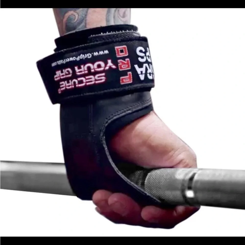Black Cobra Grip PRO Weightlifting Straps Deadlift Power-lifting Pair